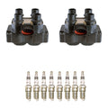 Set of 2 Ignition Coils & 8 NGK Iridium Spark Plugs for Mazda B2300 B2500 Ranger (1998–2005)