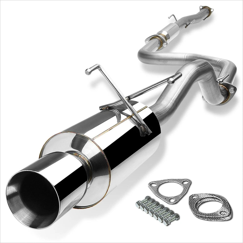 4" Rolled Tip Muffler Catback Exhaust System for Honda Civic (1992–2000)