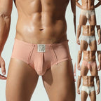 2X Men Cotton Briefs Underwear Solid Breathable U Convex Pouch Comfort