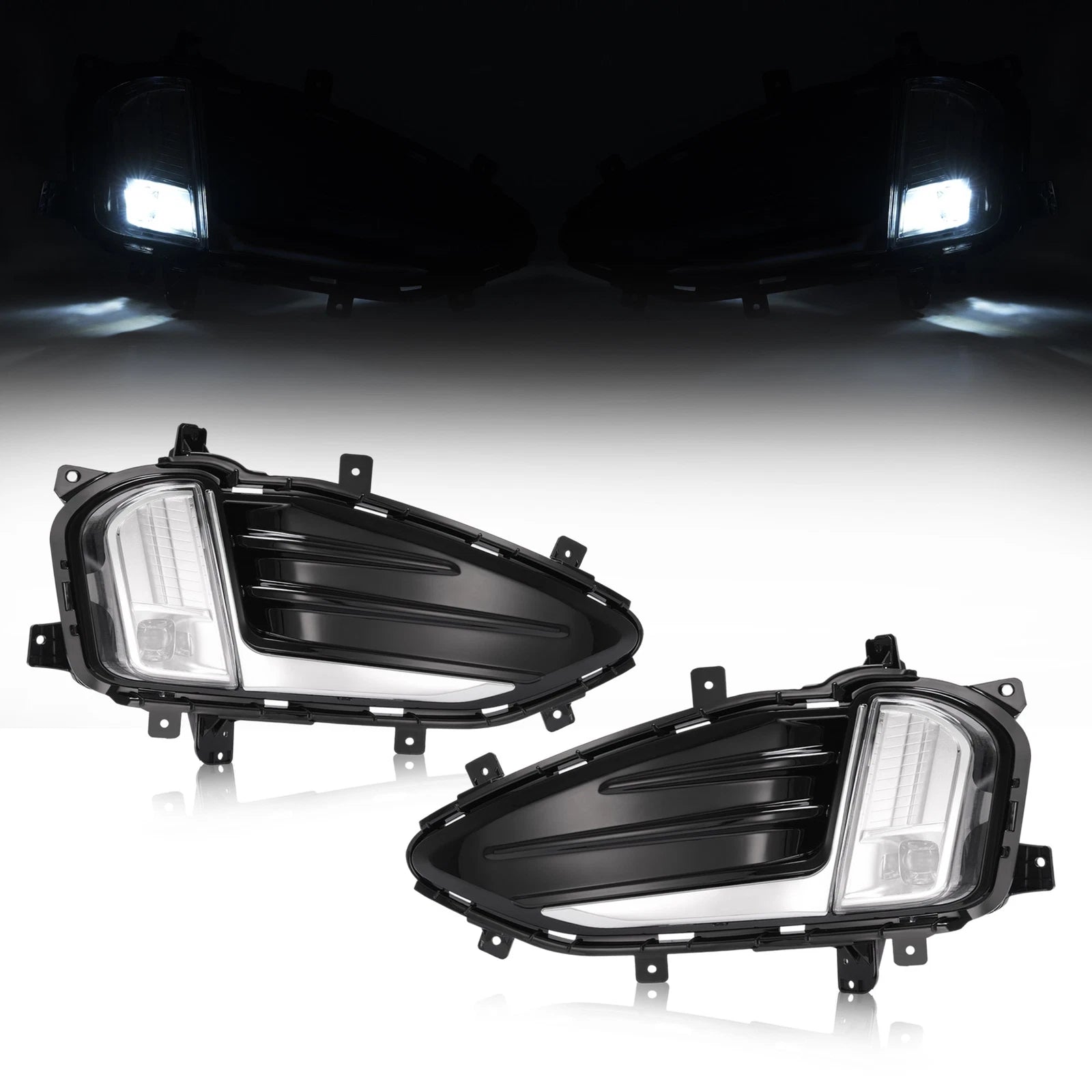 LED Fog Light Bezel Set for Ford Edge (2019-2024)