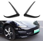 Gloss Black Front Fog Light Eyebrow Cover Trim for Tesla Model 3 (2017–2023) U8