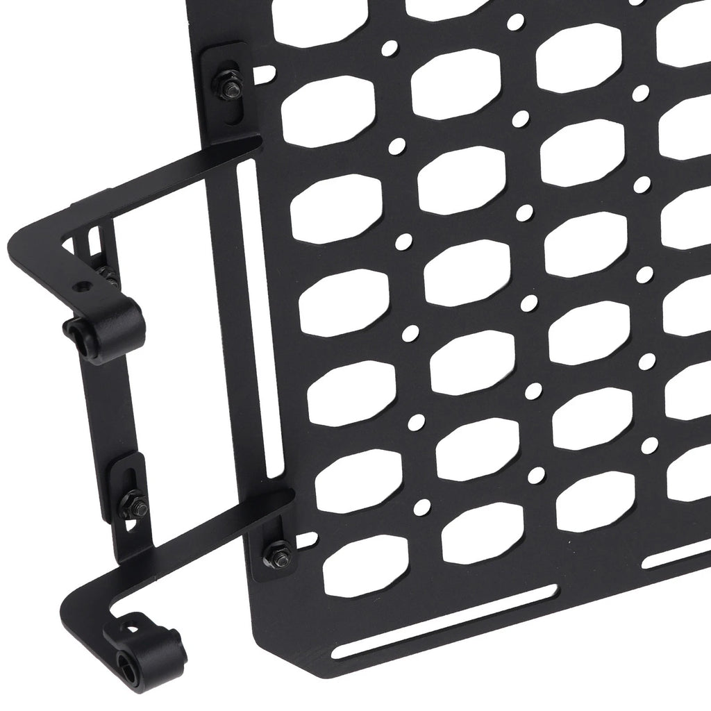 Rear Bed Molle Rack for Ford F250/F350/F450 (2017–2024) Storage Panel Black