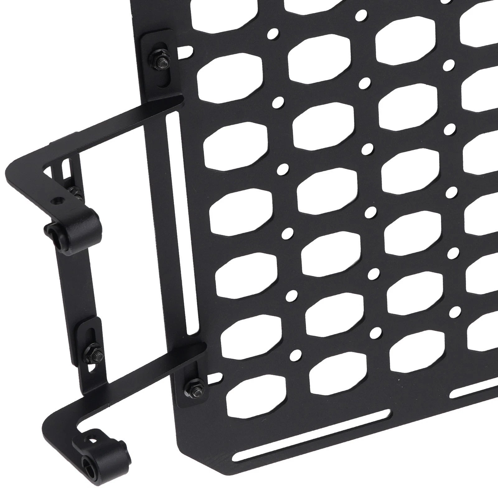 Rear Bed Molle Rack for Ford F250/F350/F450 (2017–2024) Storage Panel Black