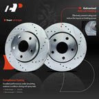 Front Drilled Brake Rotors & Pads for Jeep Wrangler (2007–2018)