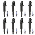 Set of 8 Ignition Coils & Iridium Spark Plugs for BMW E70 X5 4.8 V8