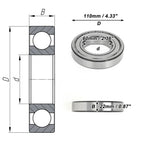 Deep Groove Ball Bearing 6212ZZ for Scooter Skateboard Wheel (P5)