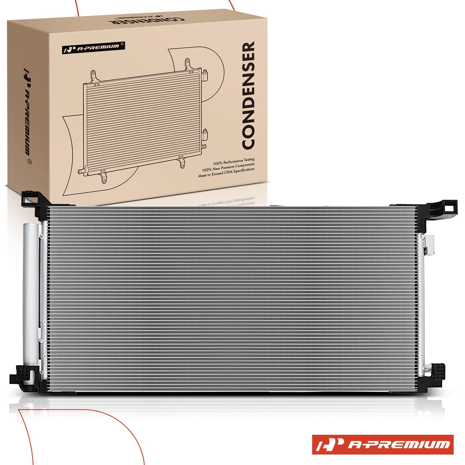 A/C Condenser with Bracket and Receiver Drier for Toyota Corolla (2019-2022)