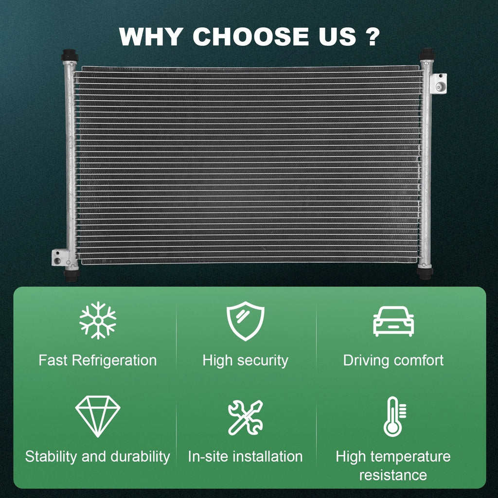 Aluminum AC Condenser for Honda Accord (1998–2002)
