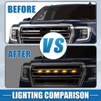 Front LED Grille Lights with Bracket for Toyota Tundra (2014–2020) Amber