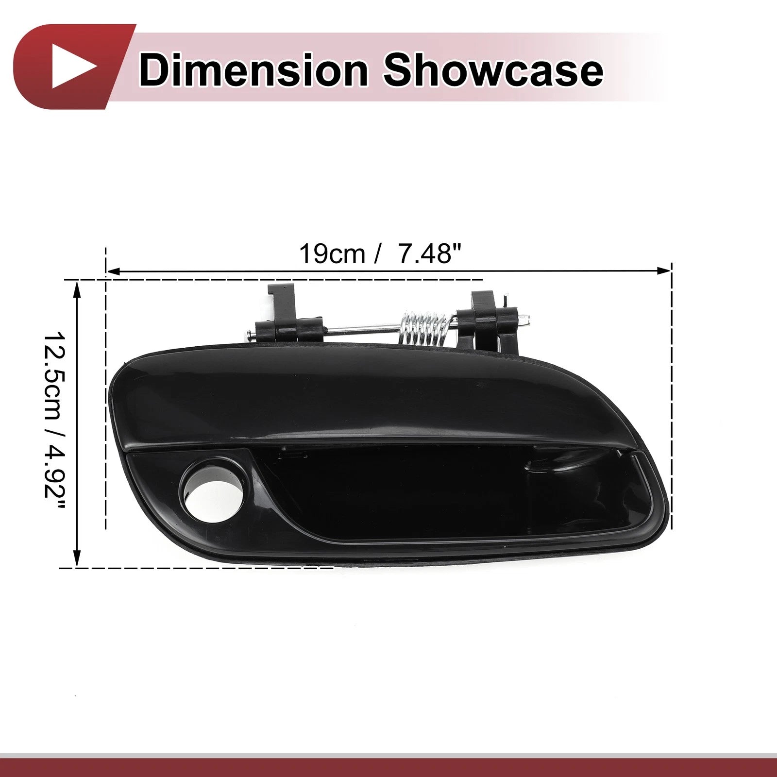 Exterior Door Handle for Hyundai Elantra (2017–2020) No. 826602D000 Black