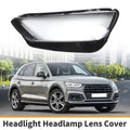 1 Pc Headlight Lens Cover for Audi Q5 (2021–2022) Clear Black