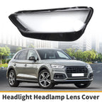 1 Pc Headlight Lens Cover for Audi Q5 (2021–2022) Clear Black