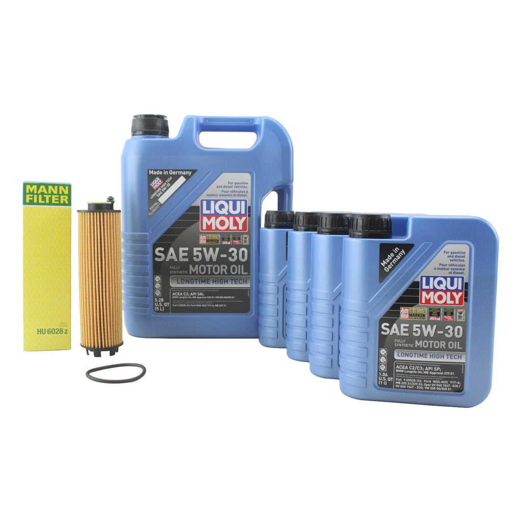 Oil Change Kit for Mercedes M256 (9L Liqui Moly Longtime High Tech 5W-30)