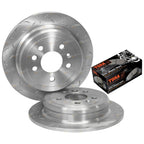 2x Rear Slotted Drilled Brake Rotors + Pads for Ford Falcon EF/EL (1994-1998)