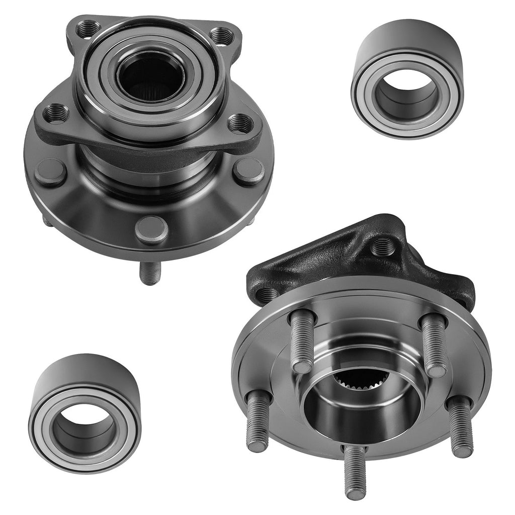 4X Wheel Bearing and Hub Assembly for Mazda CX-9 (2007–2015) AWD HA590056