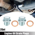 Set of 2 M14x1.5 Oil Drain Plug with Washer MD050316 for Mitsubishi 