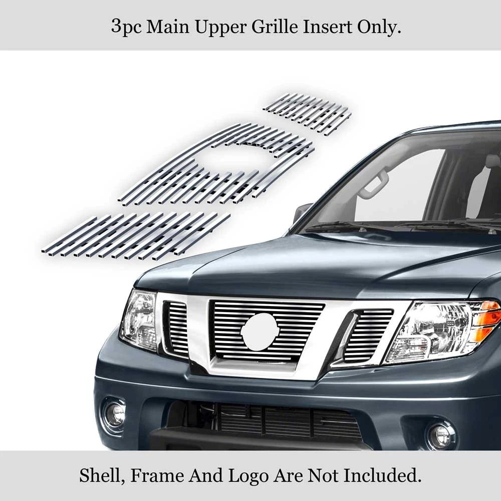 Upper Stainless Chrome Billet Grille for Nissan Frontier/Pathfinder (2005-2007)