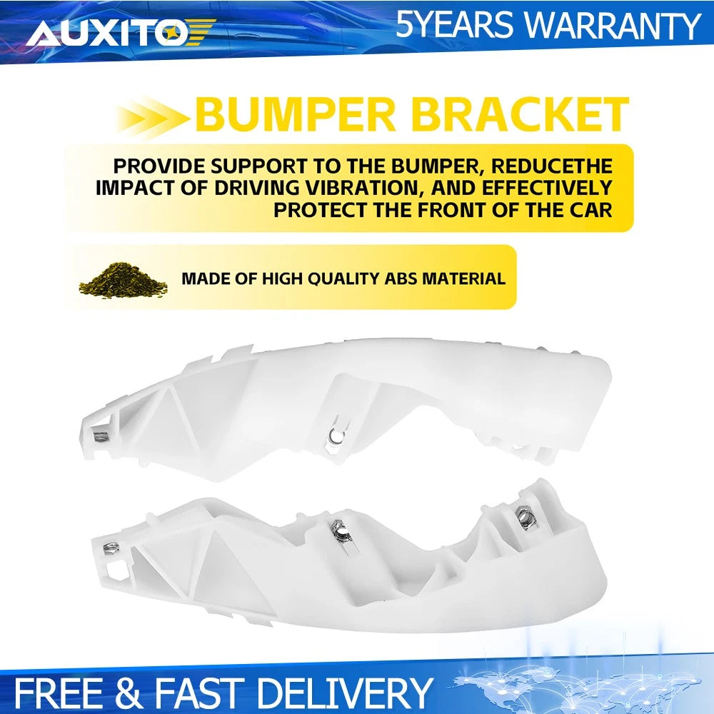 Set of 2 Bumper Stiffener Brackets for Infiniti G25 G37 Sedan (2007–2015)
