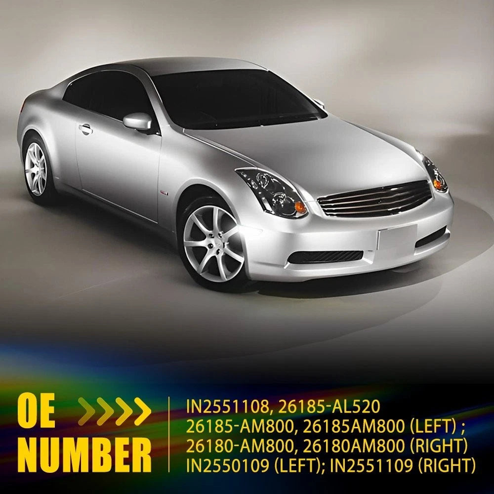 LED Bumper Side Marker Lights for Infiniti G35 2D Coupe (2003–2007)