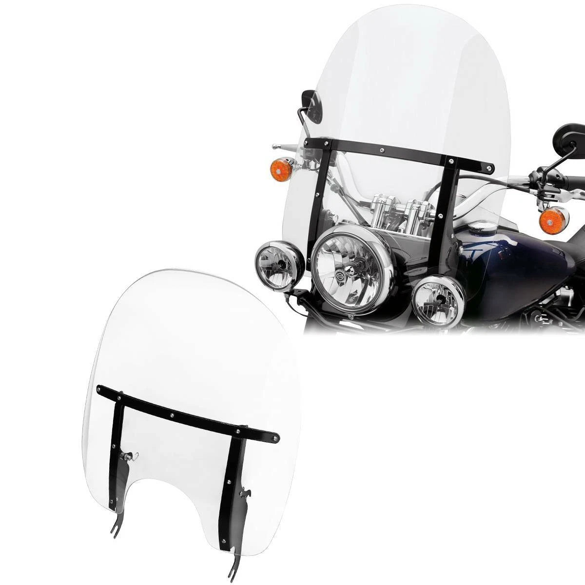 Clear Windshield for Harley FLS FLSS FLST FLSTC FLSTF (2000–2017)