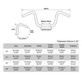 Ape Hanger Handlebars 1-1/4" for Harley Touring Glide (2012–2016)