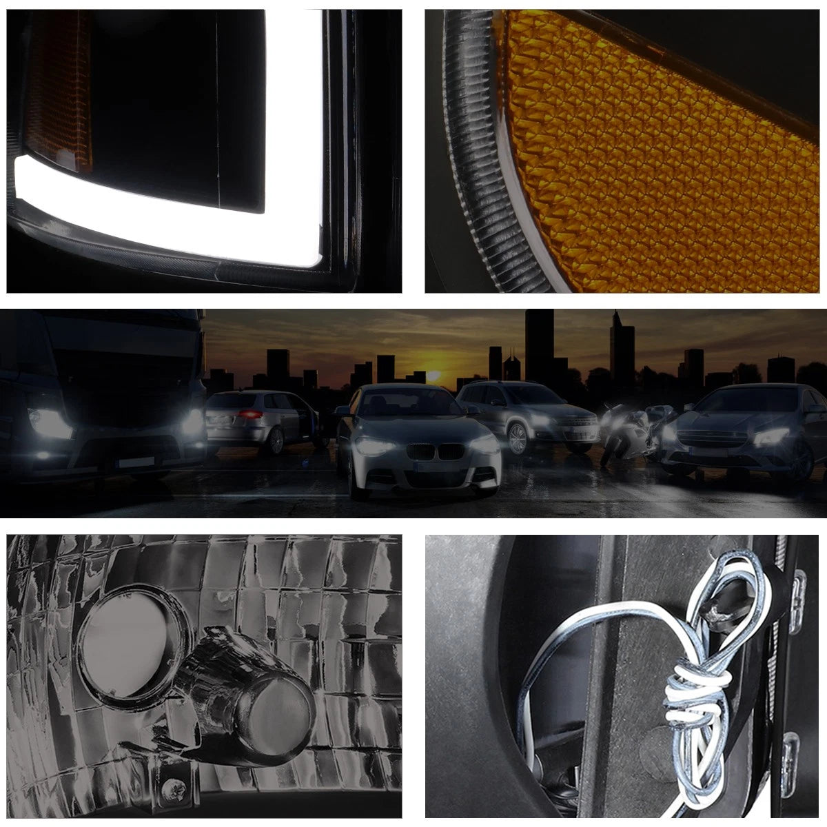 Fog Light Cover for Hyundai Sonata (2011–2013) Black