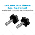 Pair of 6mm Awning Locking Knobs for Caravan RV