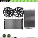 Cooling Fan Radiator AC Condenser Kit for Nissan Maxima (2016–2018)
