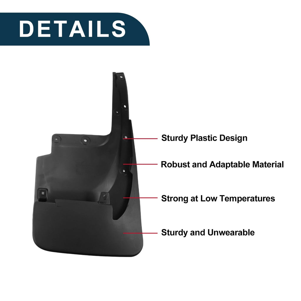 Mud Flaps Splash Guards for Toyota Land Cruiser LC200 (2016–2020)