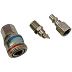 3X Pneumatic Quick Coupler 14NPT Female Thread Hose Fitting for Air Tools