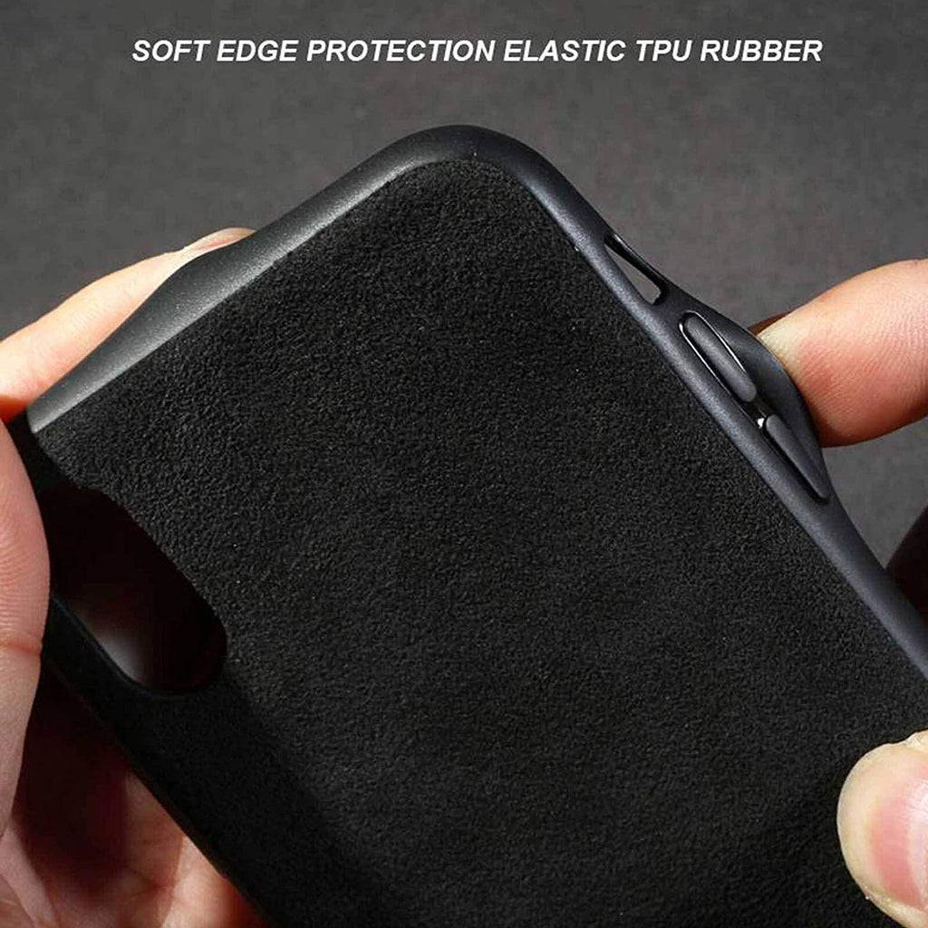 Matte Black Slim Alcantara Leather Nurburgring Race Map Case for iPhone 11 Pro (2010-2010)