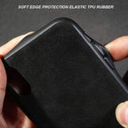 Matte Black Slim Alcantara Leather Nurburgring Race Map Case for iPhone 11 Pro (2010-2010)