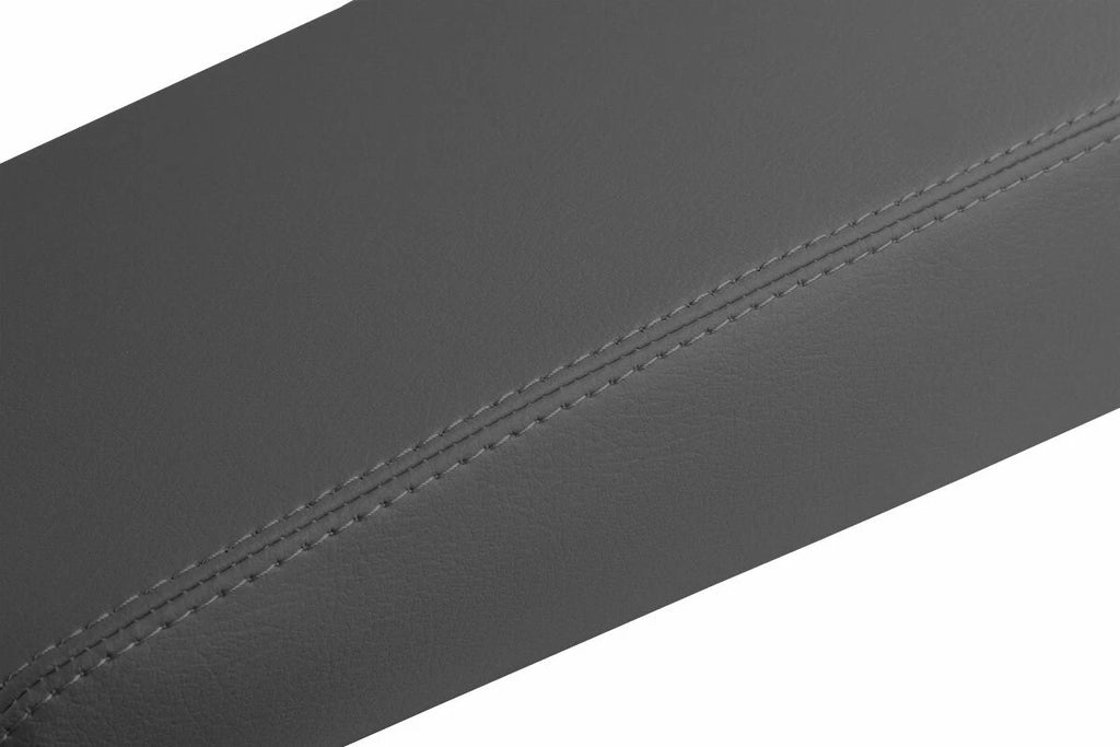 Leather Console Lid Armrest Cover for Dodge Charger (2008–2010) Gray