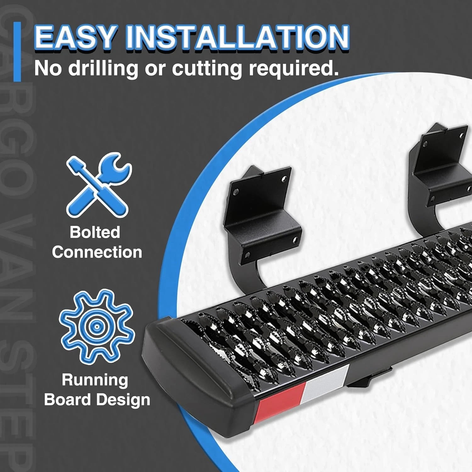 Running Board Steps for Ford Transit-150/250/350 (2015-2025)