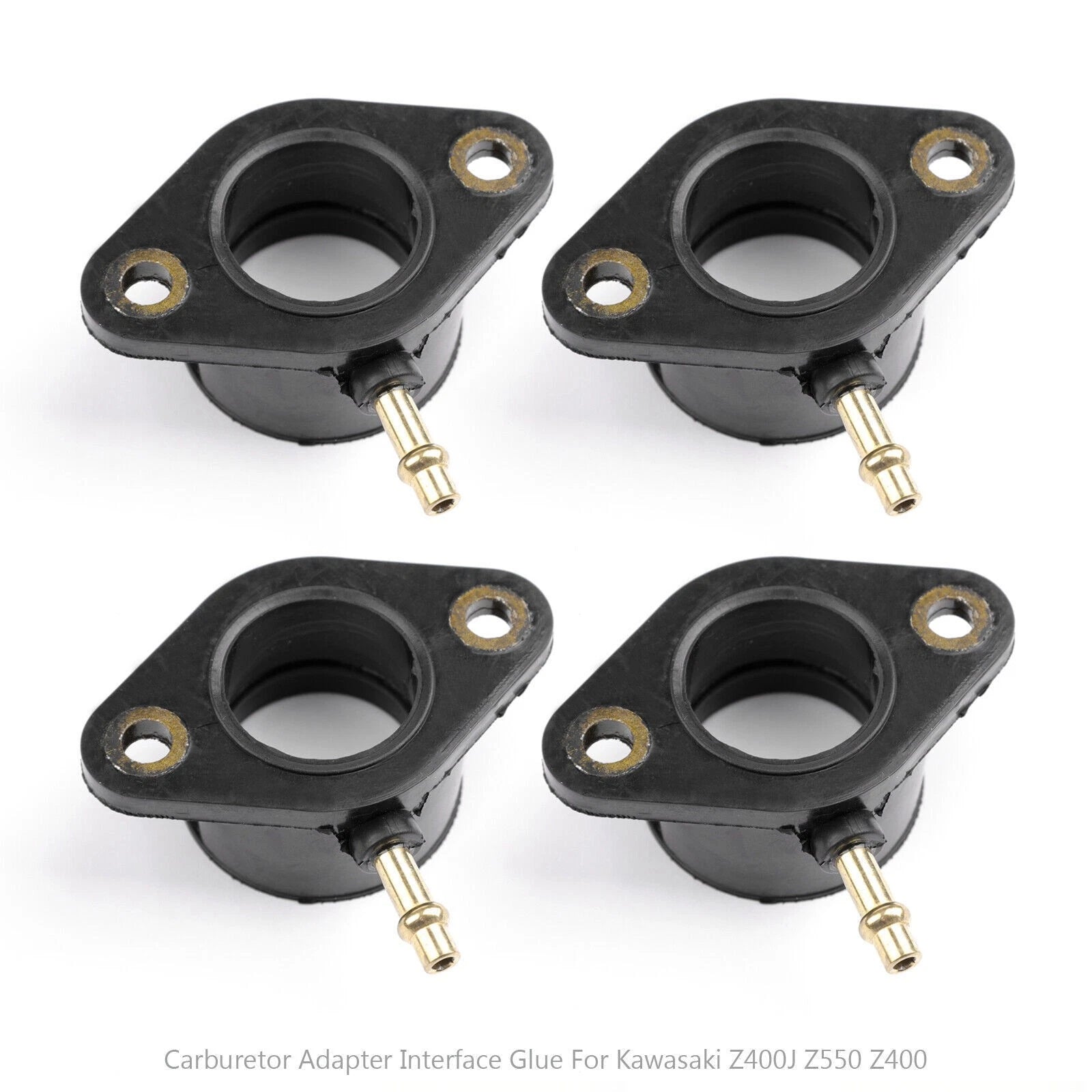 Intake Manifold Boots for Kawasaki Z 400 J Z 500 B Z 550 KZ 550 Ltd (16065-1014)
