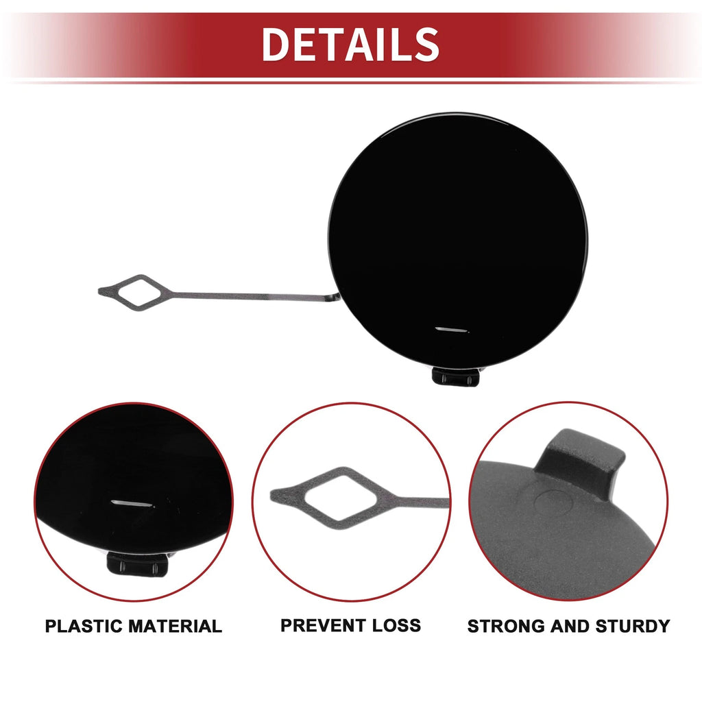 Rear Car Bumper Tow Hook Cover for BMW 428i (2014–2016) No. 51128060849 Black