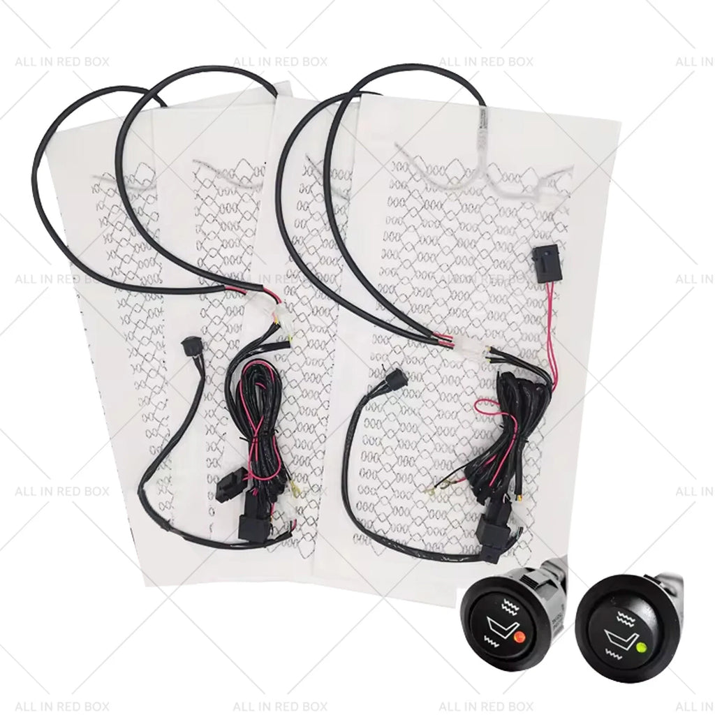 Heated Seat Heater Kit for Universal Cars 12V with Round Switch