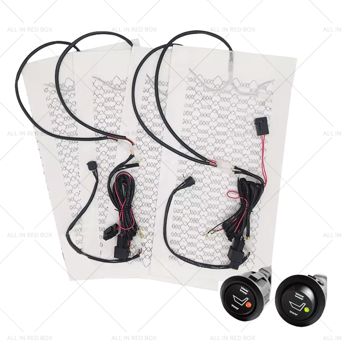 Heated Seat Heater Kit for Universal Cars 12V with Round Switch