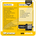 3000LBS Electric Winch for Truck Trailer Off-Road 4WD