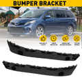 Set of 2 Front Bumper Cover Support Brackets for Toyota Sienna (2011–2020)