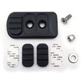 Black Foot Pegs for Harley Electra Glide, Street Glide, Road King, Trike (2014–2023)