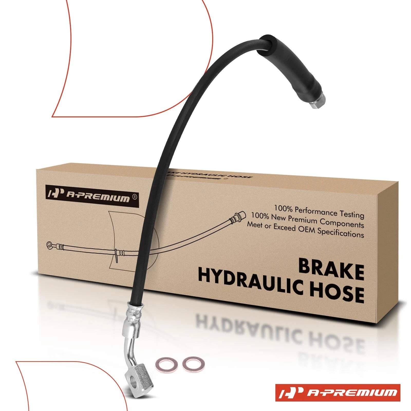 Front Driver Brake Hydraulic Hose for Chevy Corvette (2014â2019)