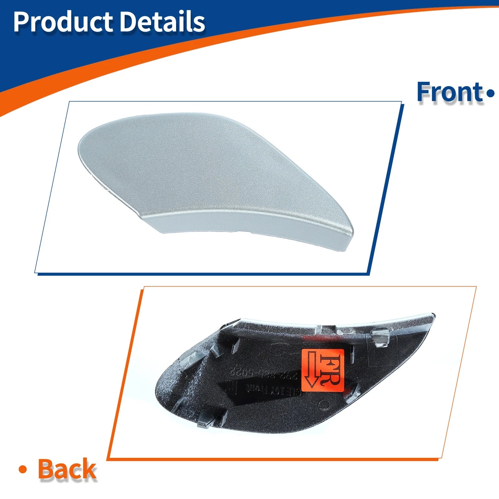 Tow Hook Cover for Mercedes-Benz GLE (No.A2928855022) (2016–2023) Silver