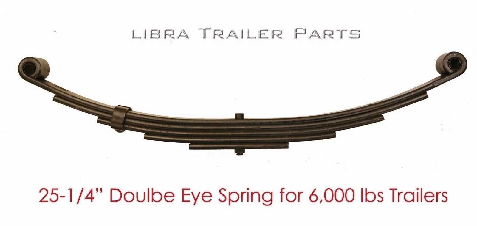 5 Leaf Double Eye Trailer Leaf Spring 3000lbs for 5200-6000 lbs Axle (20025)