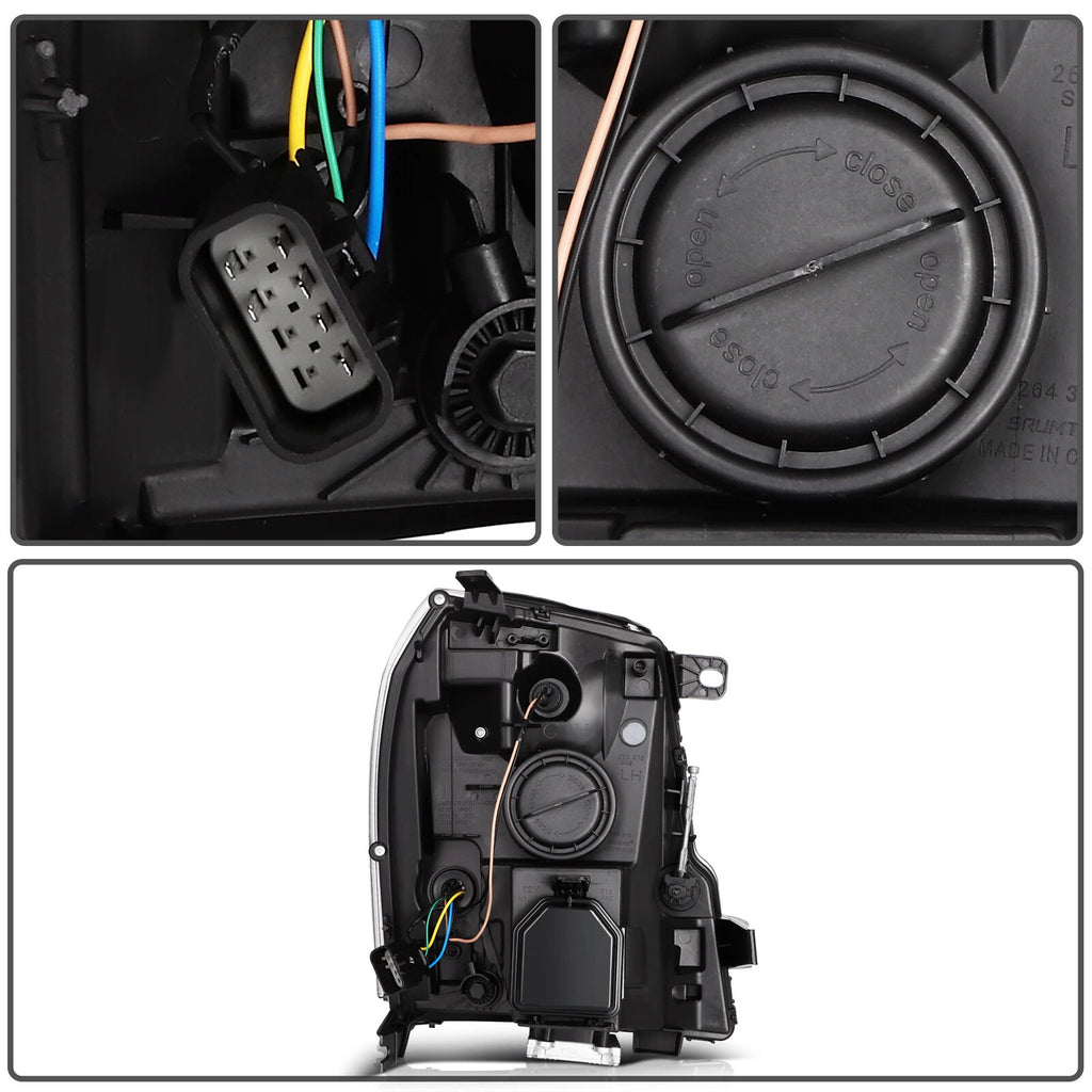 Headlight Assembly with HID Bulb for Cadillac Escalade (2007–2014)