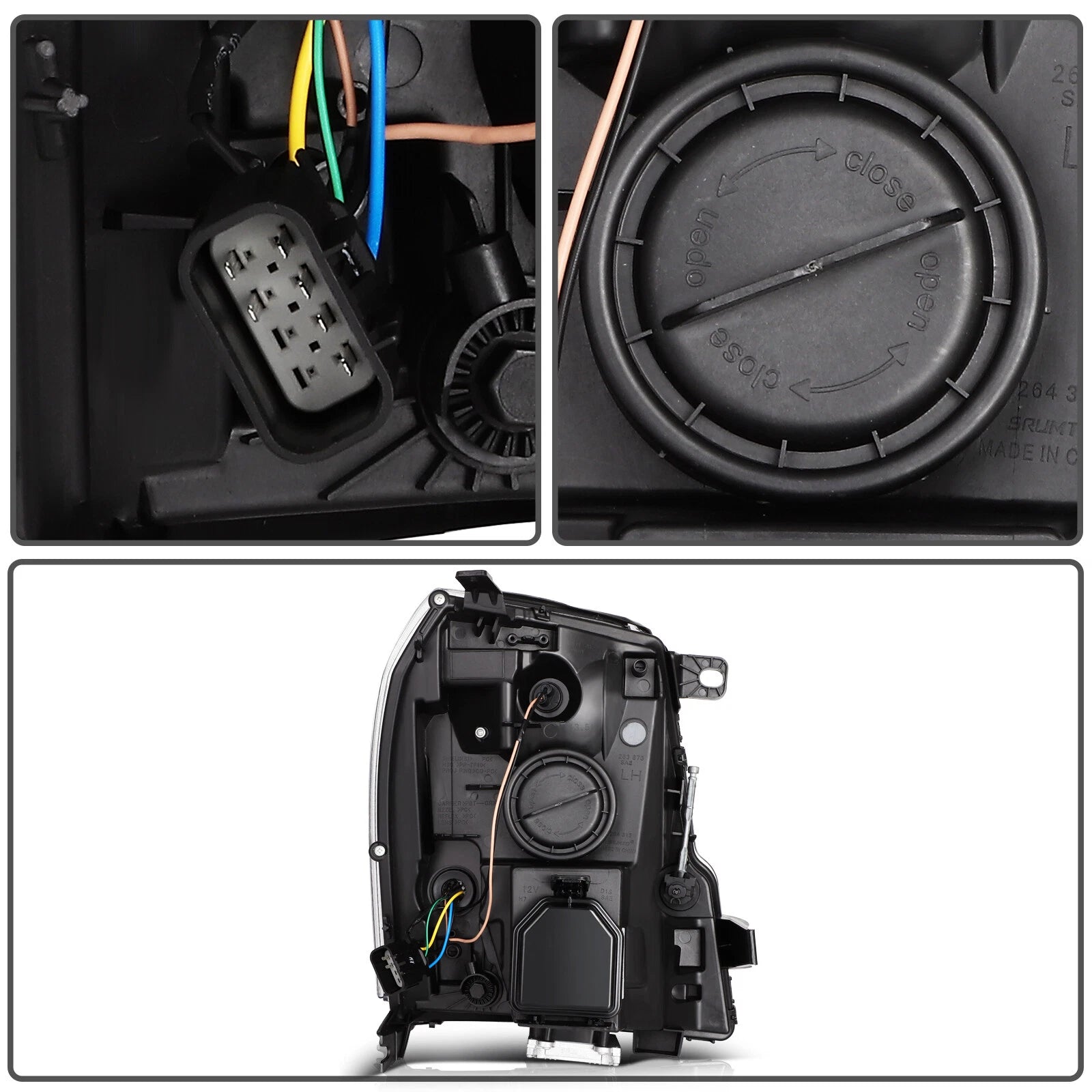 Headlight Assembly with HID Bulb for Cadillac Escalade (2007–2014)