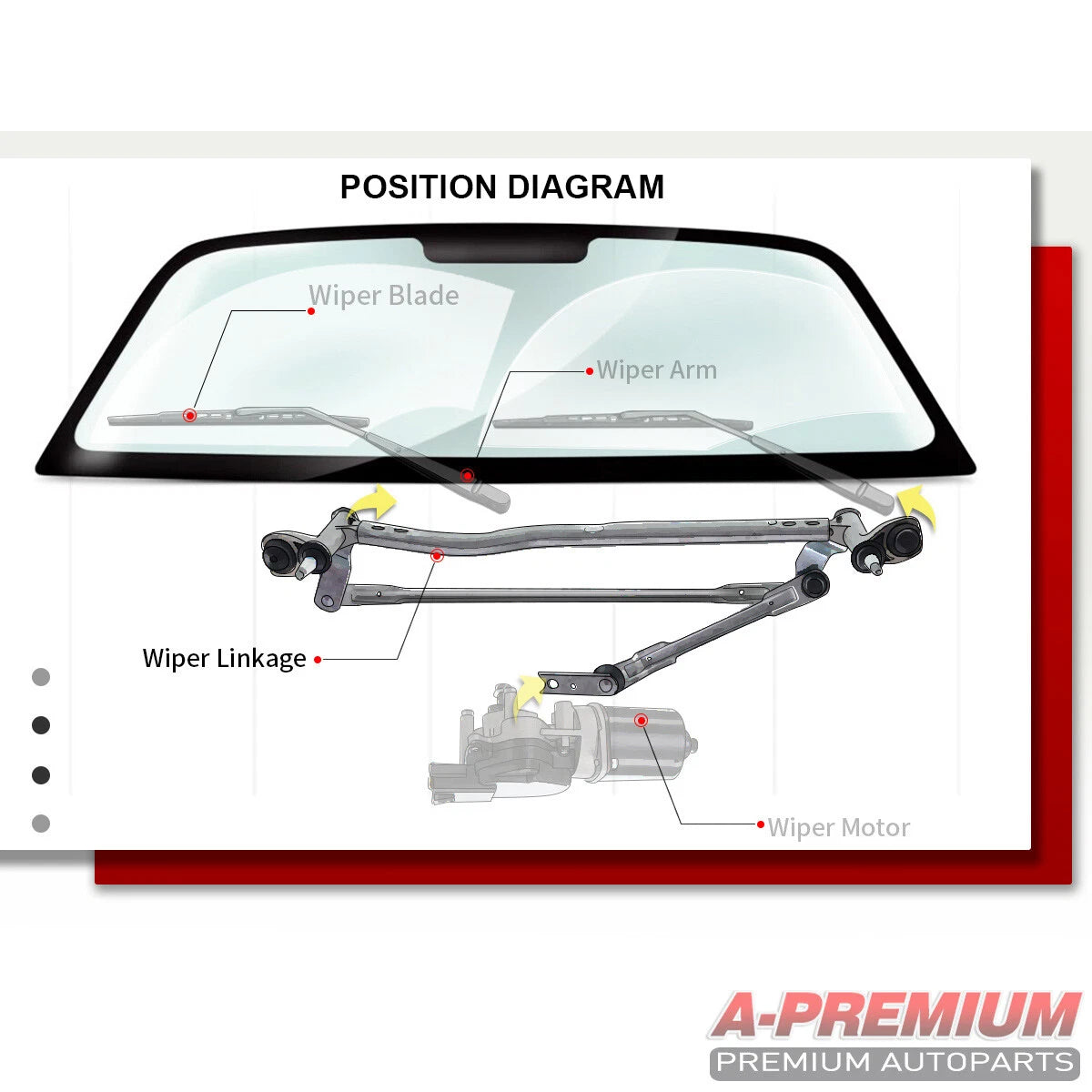 Windshield Wiper Transmission for Toyota RAV4 (2006-2014)