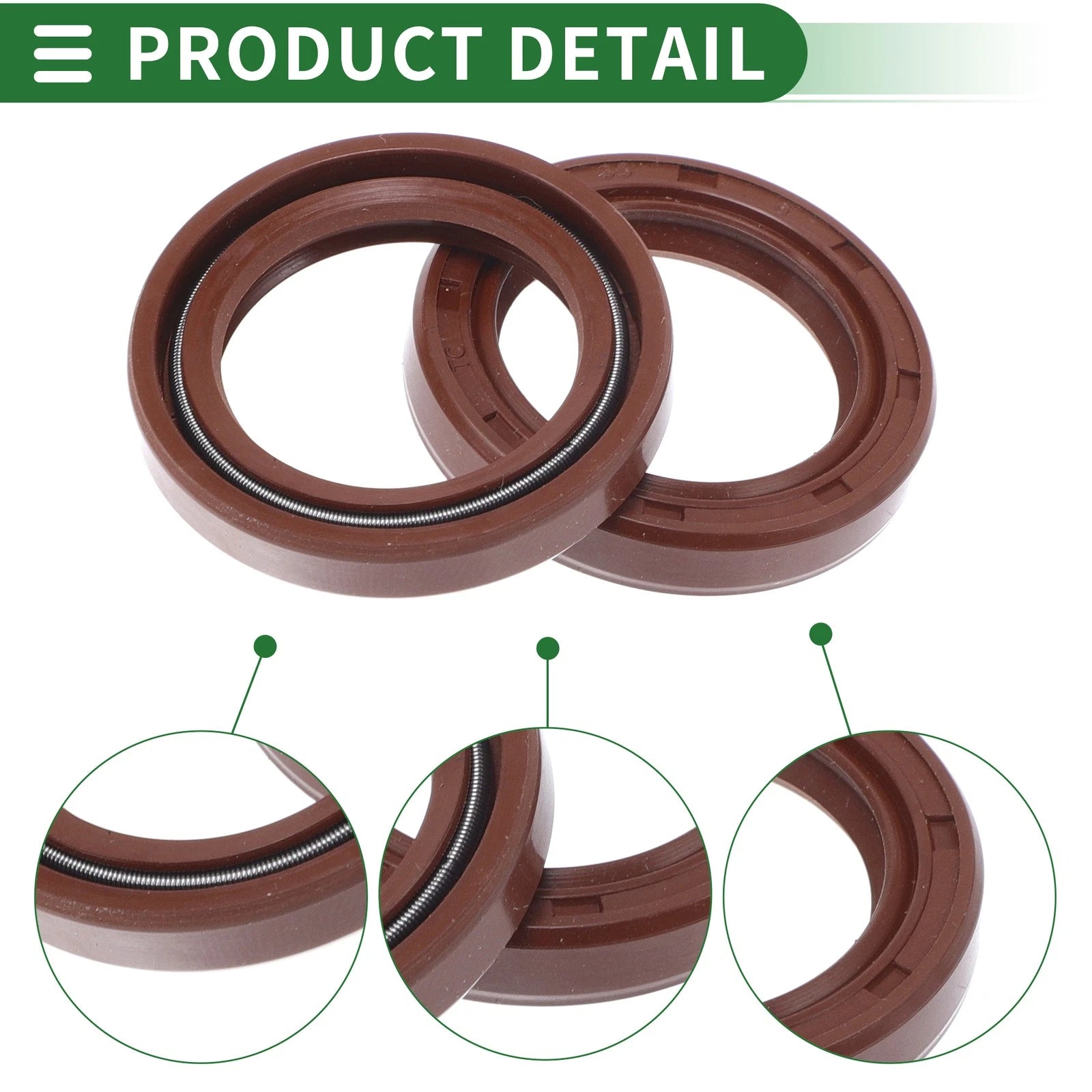 Set of 5 Oil Seal Rotary Shaft Seal FKM Rubber 25x35x6mm
