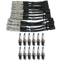 NGK Wire Set & Denso Spark Plugs Kit for Mercedes W163 ML320 W210 E320 (1998–2005)