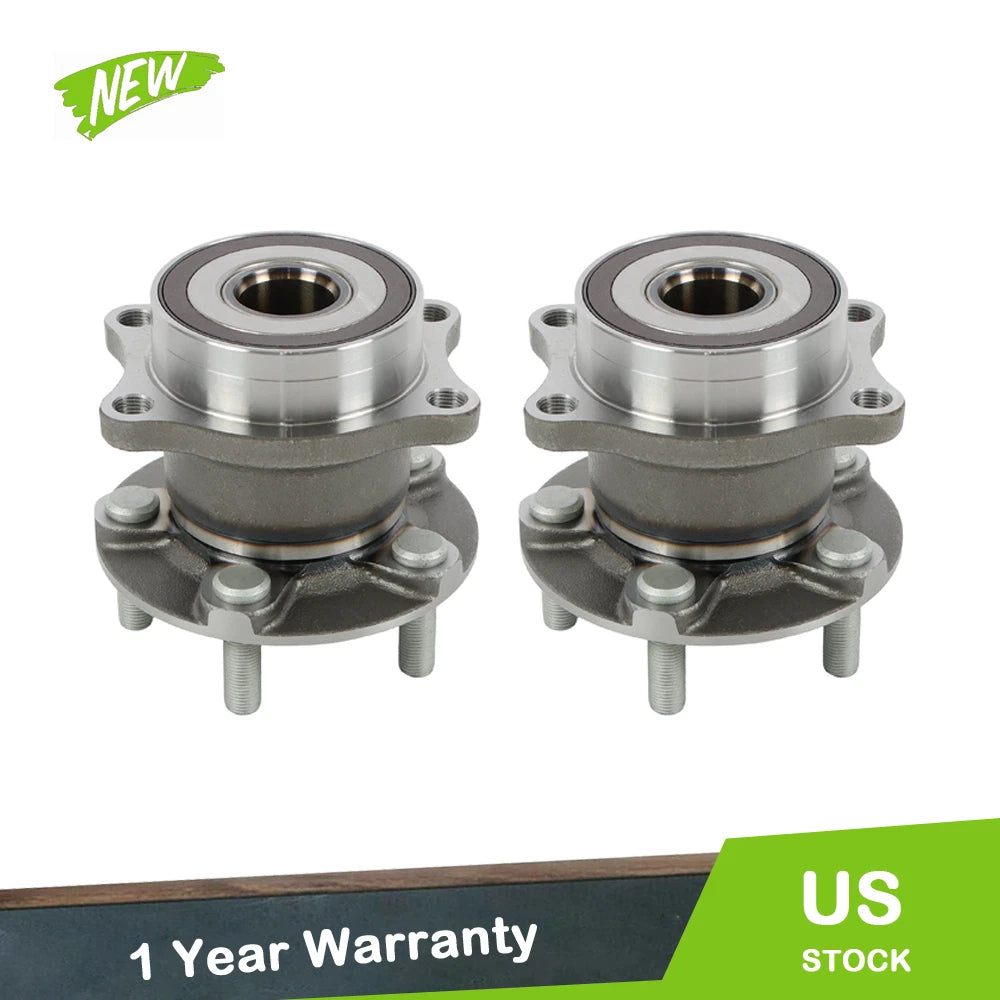 Set of 2 Rear Wheel Hub Bearings for Subaru Forester (2009–2013) Legacy Outback (2010–2014)